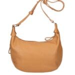 Leren Schoudertas Sally cognac ruime zacht leren crossbodytassen luxe trendy italiaans leder kopen bestellen achter