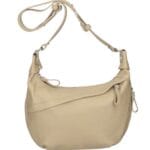 Leren Schoudertas Sally taupe ruime zacht leren crossbodytassen luxe trendy italiaans leder kopen bestellen-