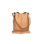 Leren Schoudertas Sandra cognac bucketbag bucket tas schoudertassen leer classy tassen kopen bestellen details
