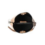 Leren Schoudertas Sandra cognac bucketbag bucket tas schoudertassen leer classy tassen kopen bestellen open