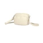 Leren Schoudertas Terry beige zacht leer schoudertassen voorvak festival trendy fashion bags kopen bestellen zij