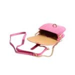 Leren-Schoudertas-Trendy-Metallic-roze-pink-slangenprint-snake-leer-lederen-tassen-gouden-kettinghengsel-beslag-giliano-tassen-kopen-bestellen