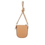 Leren Schoudertas Vera cognac schoudertassen leer leder italiaans zilver beslag trendy fashion bags kopen bestellen achter