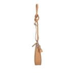 Leren Schoudertas Vera cognac schoudertassen leer leder italiaans zilver beslag trendy fashion bags kopen bestellen side