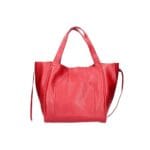 Leren Shopper Leira rood rode grote leren handtassen leder voorvak magneetsluiting trendy leer tassen kopen bestellen etui