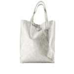Leren-Shopper-Simple-Metallic-zilver-zilveren-metallic-lederen-shoppers-grote-tassen-handtassen-kopen-glans-coating-Italiaanse-tassen-kopen-side