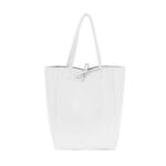 Leren-Shopper-Simple-wit witte lederen-shoppers-grote-tassen-handtassen-kopen-kantoortassen-Italiaanse-tassen-kopen-
