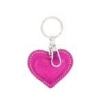 Leren-Sleutelhanger-Metallic-Hart-fuchsia-sleutel-hangers-tas-hashangers-leren-hartjes-zilver-beslag-kopen-bestellen