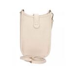 Leren Telefoontasje Peyton beige schoudertasjes telefoontasjes crossbody tasjes leer leder kopen bestellen 1 achter