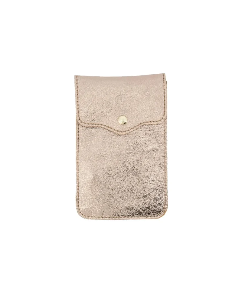 Leren-Telefoontasje-Simple-Metallic-brons-bronzen-tweevaks-telefoontas-schoudertassen-metallic-leer-kopen-italiaans-jpg