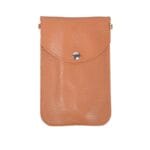 Leren Telefoontasje Simple camel een vaks schoudertasjes crossbodytasjes leder handige tas kopen bestellen leer-schoudertasje-1-vak