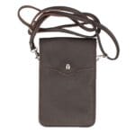 Leren-Telefoontasje-Simply-Basic donker bruin bruine-bags-tassen-telefoon-tasjes-schoudertasje-handige-tas-kopen-bestellen-lederen-phonebag-lang-2-vakken-leer-tasjes