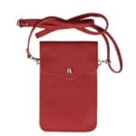 Leren-Telefoontasje-Simply-Basic donker rood rode-bags-tassen-telefoon-tasjes-schoudertasje-handige-tas-kopen-bestellen-lederen-phonebag-lang-2-vakken-leer-tasjes