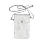 Leren-Telefoontasje-Simply-Basic- zilver zilveren-tassen-telefoon-tasjes-schoudertasje-handige-tas-kopen-bestellen-lederen-phonebag-lang-2-vakken-leer