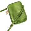 Leren Telefoontasje You Metallic groen groene schoudertasjes schoudertas festival tas kopen bestellen
