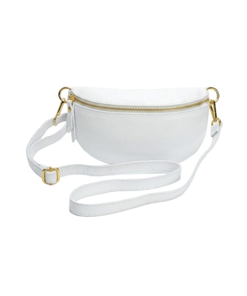 Leren heuptas Bumbag Faya -wit-witte-bumbag- goud beslag schoudertas-rits-crossbody-bag-tassen-kopen-bestellen-goedkope-lederen-tassen-2