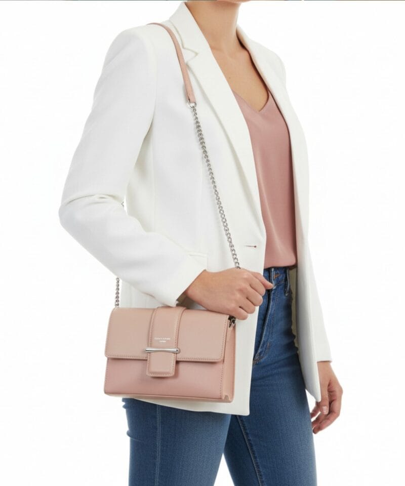 Oud Roze Schoudertas Missy Tas-david-jones-taupe-2-kleurige-dames-tassen-jack-and-jones-kunstleder-crossbody-zomer-itbags-bags-online-model
