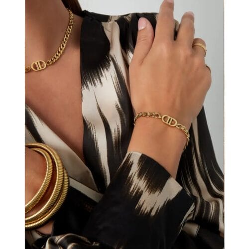 RVS-Schakelarmband-Good Life-goud-gouden-damees-armbanden-bracelet-met-CD-logo-fashion-musthave-sieraden-yehwang-kopen-bestellen-details