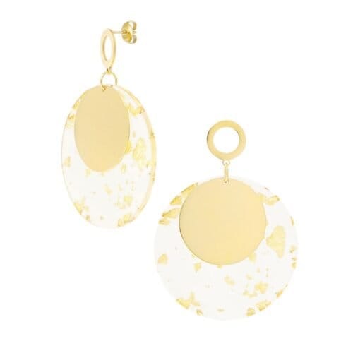 RVS Statement Oorbellen Round RVS-Statement-Oorbellen-Round-gouden-stainless-steel-oorbellen-circels-print-kopen-bestellen-yehwang