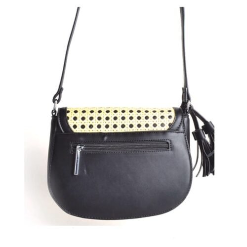 Rattan Schoudertas Kwastjes -zwart-zwarte-schoudertassen-rieten-gevlochten-detail-kwastjes-fashion-bags-trendy-tassen-tas-kopen-bestellen-achter