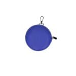 Ronde leren Portemonnee kobalt blauw blauwe met haakje voor hengsel leer portemonnees kopen bestellen