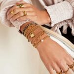 Schakelarmband Star & Lock Gouden-RVS-dames-trendy-armbanden-bracelets-kopen-bestellen-kopen