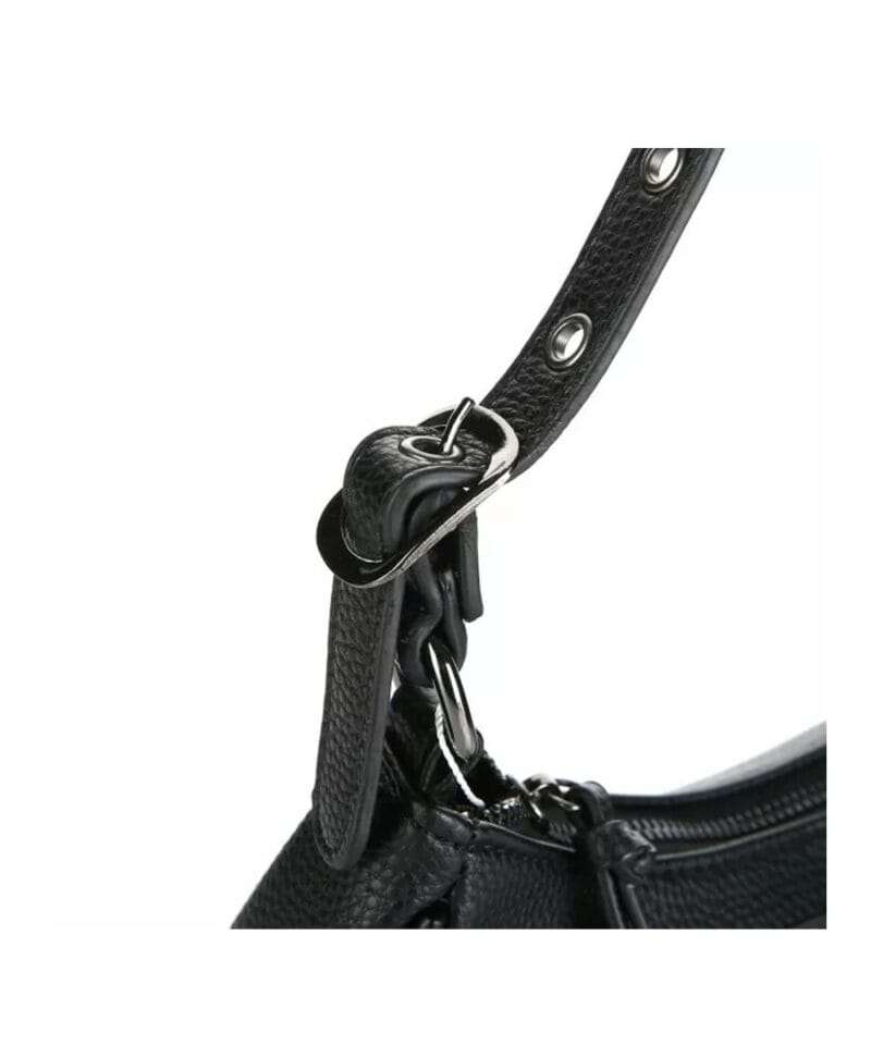 Schoudertas Astrid zwart zwarte schoudertasen festival tasjes fashion bags kopen bestellen detail