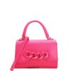 Schoudertas Big Chain roze pink fuchsia schoudetassen ketting detail trendy fashion tassen kleine festival tas kopen bestellen
