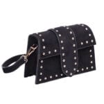 Schoudertas-Pretty-Studs-zwart-zwarte-suede-suedine-tassen-gouden-studs-kpen-bestellen-