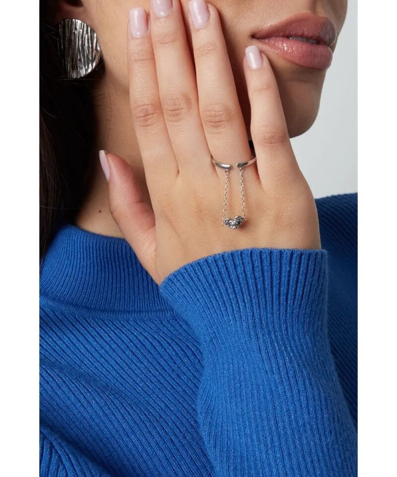 Stainless Steel Ring Hart -Stainless-steel-RVS-ring-Hart-ketting-zilver-dames-ringen-sieraden-yehwang-kope-bestellen-detail