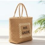 Strandtas Rive Gauche camel ruime chique strandtassen handtassen zomer kopen bestellen 1