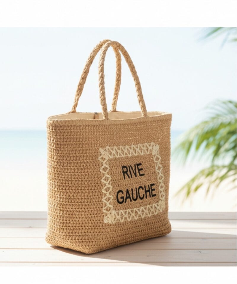 Strandtas Rive Gauche camel ruime chique strandtassen handtassen zomer kopen bestellen 1
