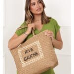 Strandtas Rive Gauche camel ruime chique strandtassen handtassen zomer kopen bestellen 1