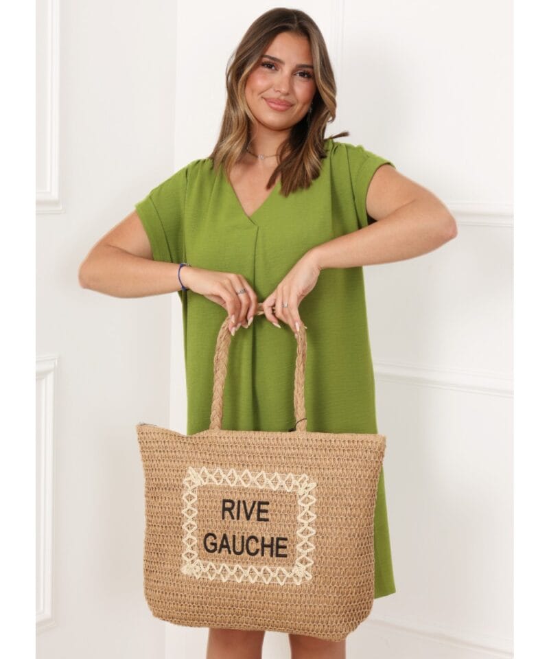 Strandtas Rive Gauche camel ruime chique strandtassen handtassen zomer kopen bestellen