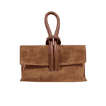 Suede Handtas Sisi bruin bruine handtasssen leren lus handvat italiaans leder chique luxe tassen kopen bestellen 2