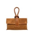 Suede Handtas Sisi cognac handtasssen leren lus handvat italiaans leder chique luxe tassen kopen bestellen 2