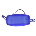 Suede Schoudertas Furia kobalt blauw blauwe suede leren tassen leren hengsel en onderkant italiaans leren tassen kopen bestellen onder