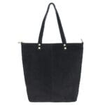 Suede Shopper Alena zwart zwarte ruime leren handtassen italiaans suede kopen bestellen