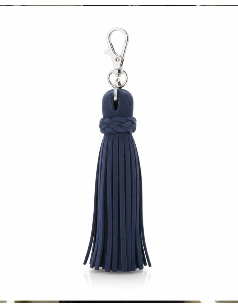 Suède Sleutelhanger Kwastjes-blauw-blauwe-tassen-sleutel-hangers-leer-dames-tassen-accessoires-online-bestellen