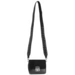 Tas-Favo-black-zwart-zwarter-tas-tassen-met-verstelbare-band-hengsel-zilveren-studs-dames-tassen-online