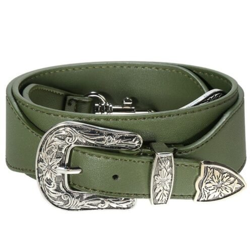 Tassenhengsel Cowboy-groen-groene-zilveren-accesoires-losse-verstelbare-tassen-hegsel-dames-accesoires bagstrap