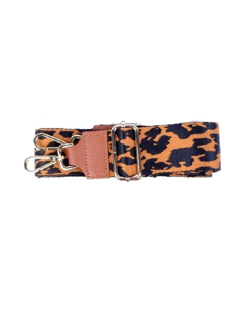 Tassenhengsel Leopard Love-bruin-leer-leren-tassenhengsels-losse-hengsels-bagstraps-kopen-gekleurde-leopard-print-bestellen-bagstrap-kopen-