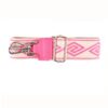 Tassenhengsel Lily fuchsia beige print leer gekleurde bagstraps schouderbanden goud beslag tassen giuliano kopen bestellen online