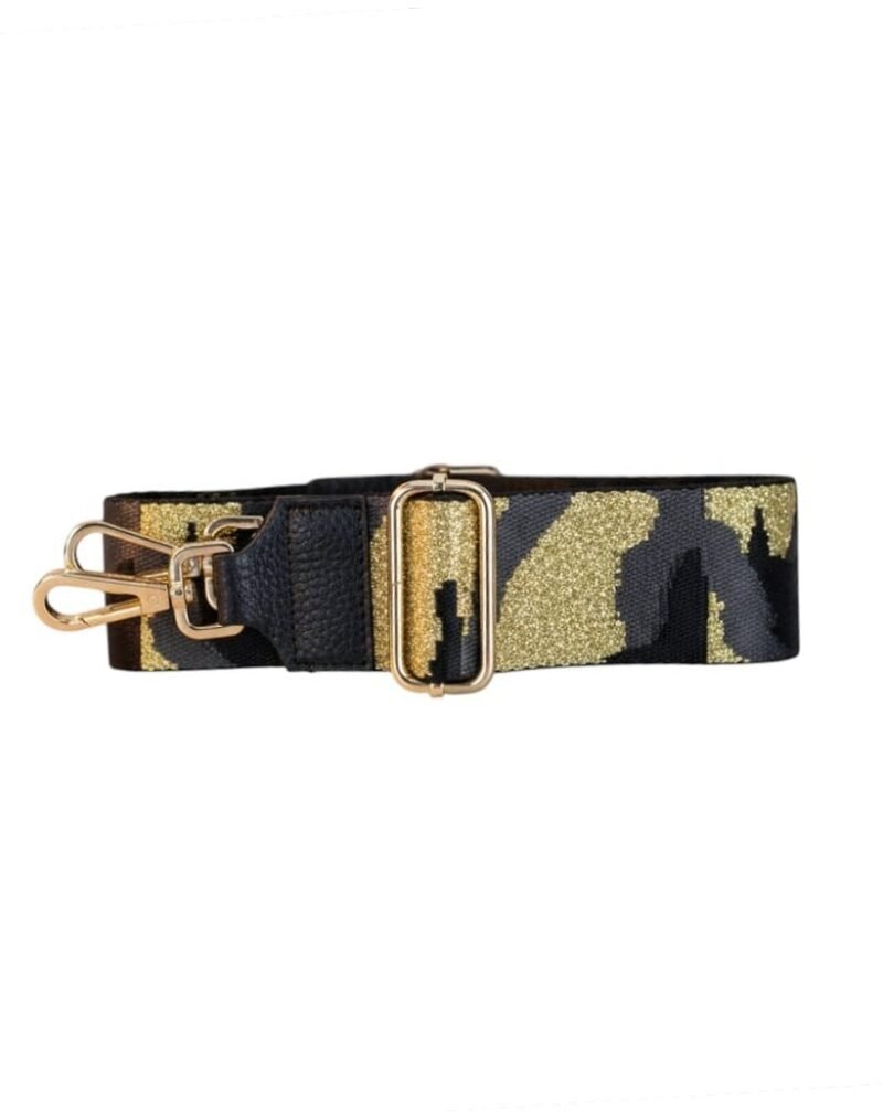 Tassenhengsel-Special-Army-zwart goud metallic -trendy-bagstrap-kopen-leer-leren-tassenhengsels-losse-hengsels-kopen-gekleurde-leopard-print-bestellen-bagstraps
