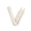 Wit Teddy Bagstrap Witte bagstraps tassenhengsels losse tas banden hengsels kopen bestellen leer
