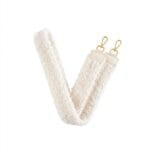 Wit Teddy Bagstrap Witte bagstraps tassenhengsels losse tas banden hengsels kopen bestellen leer