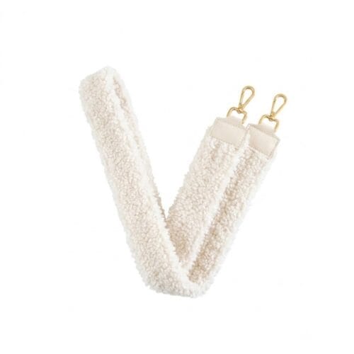 Wit Teddy Bagstrap Witte bagstraps tassenhengsels losse tas banden hengsels kopen bestellen leer