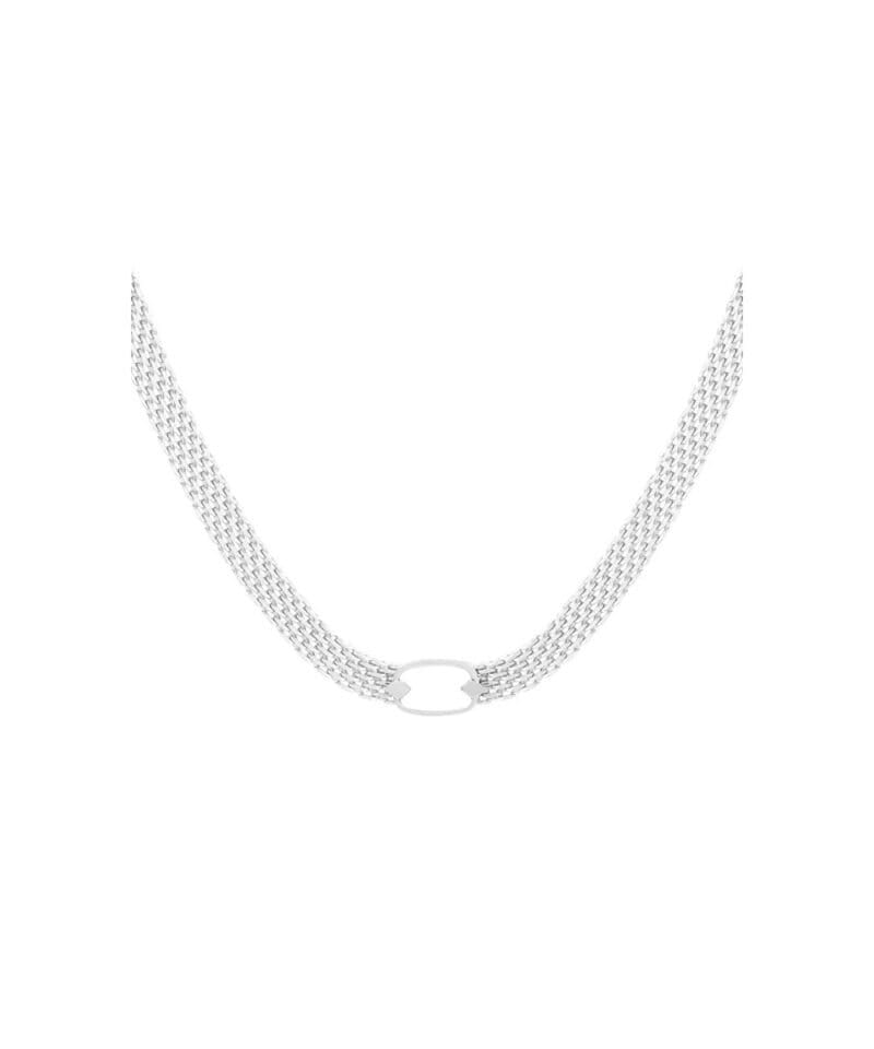 Zilveren-RVS-Ketting-platte-schakels-trendy-dames-kettingen-kopen-bestellen-yehwang