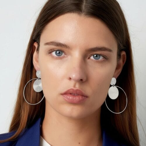 Zilveren-RVS-Oorbellen-Hoops-statement-oorbel-dames-stainless-steel-earring-kopen-bestellen-yehwang model