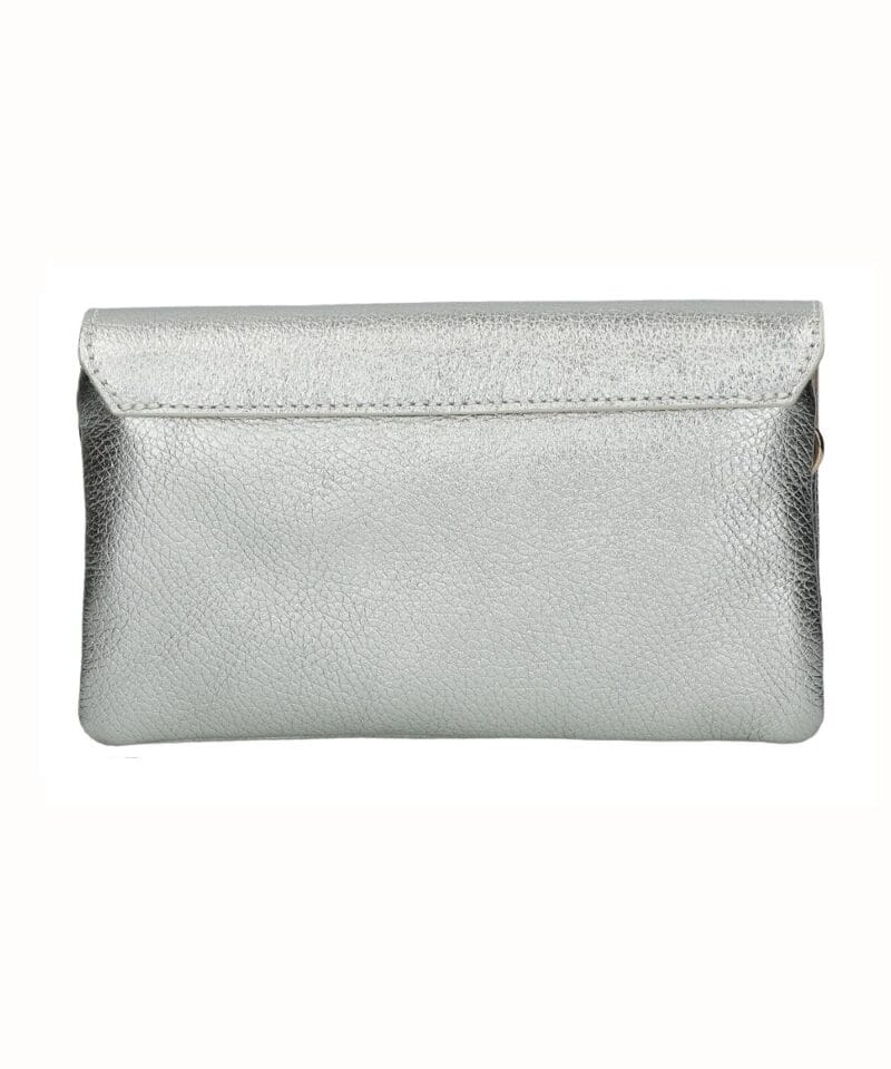 Zilveren Schoudertas Miley Metallic goud gouden crossbody tassen draaislot metallic leer tassen kopen bestellen 1(1)